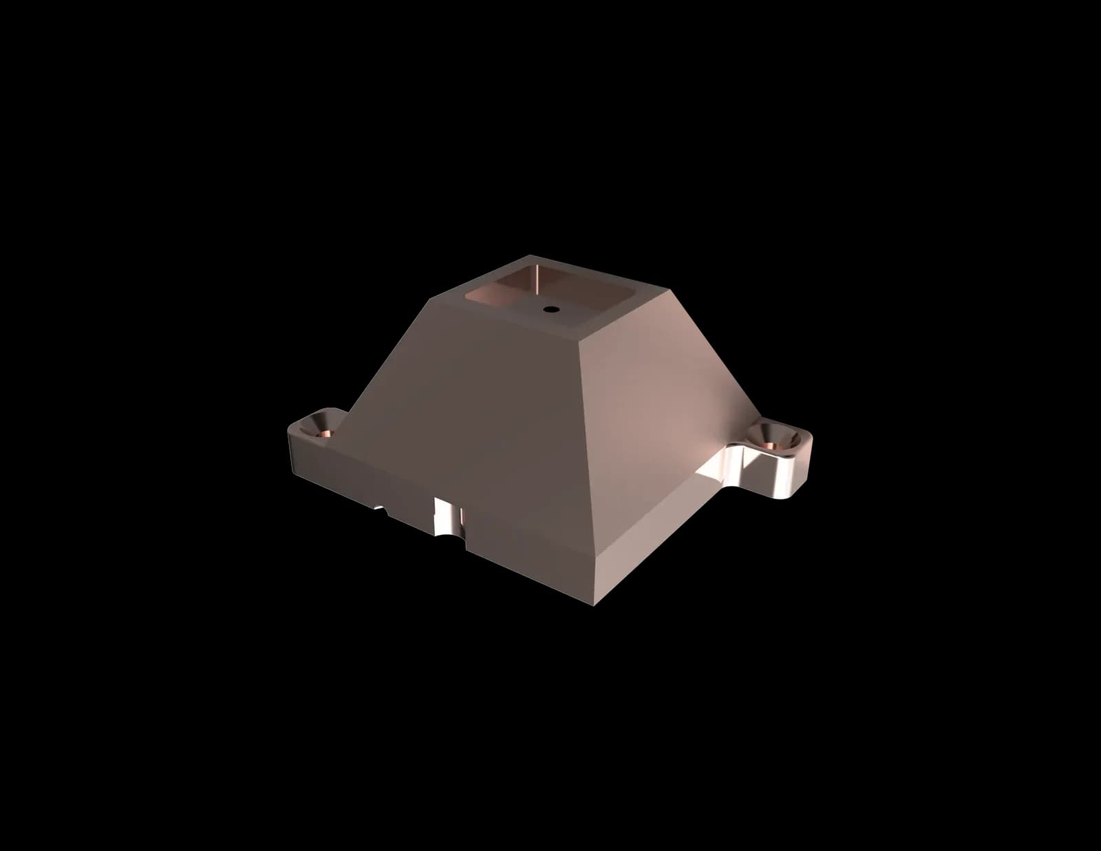 Custom-shaped copper heat sink