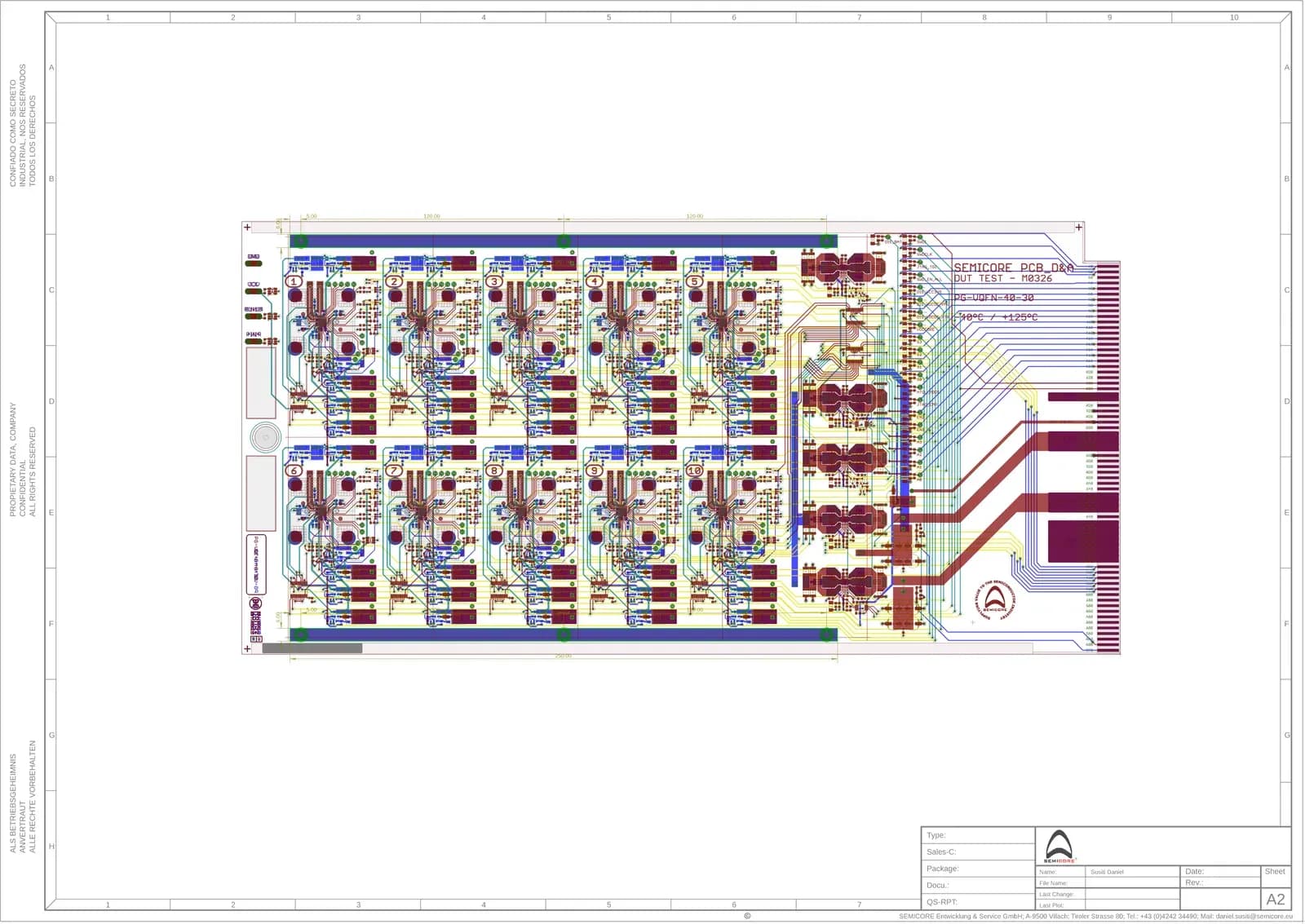 Multilayer layout in CAD, light view