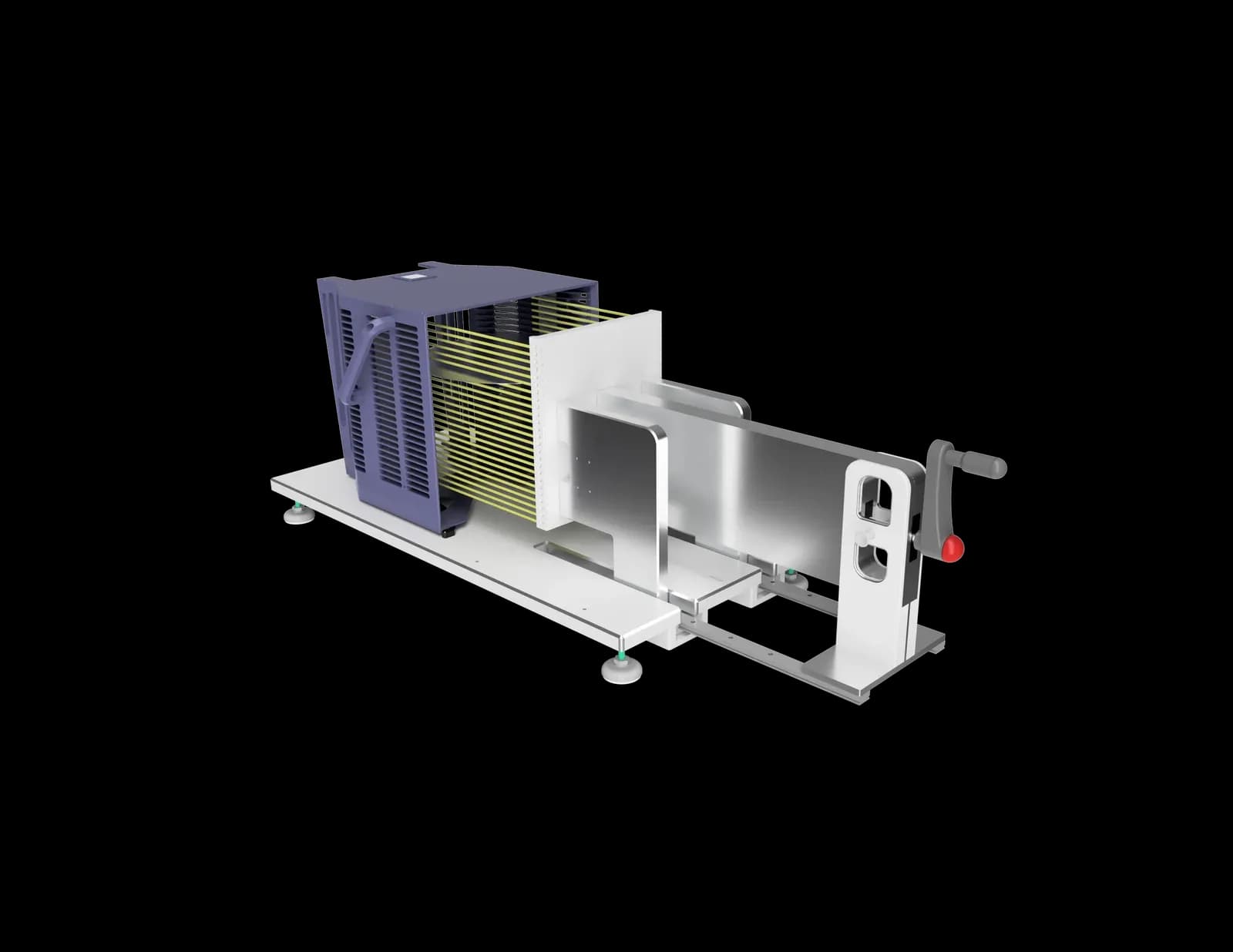 Wafer handling system with cassette holder and transport unit